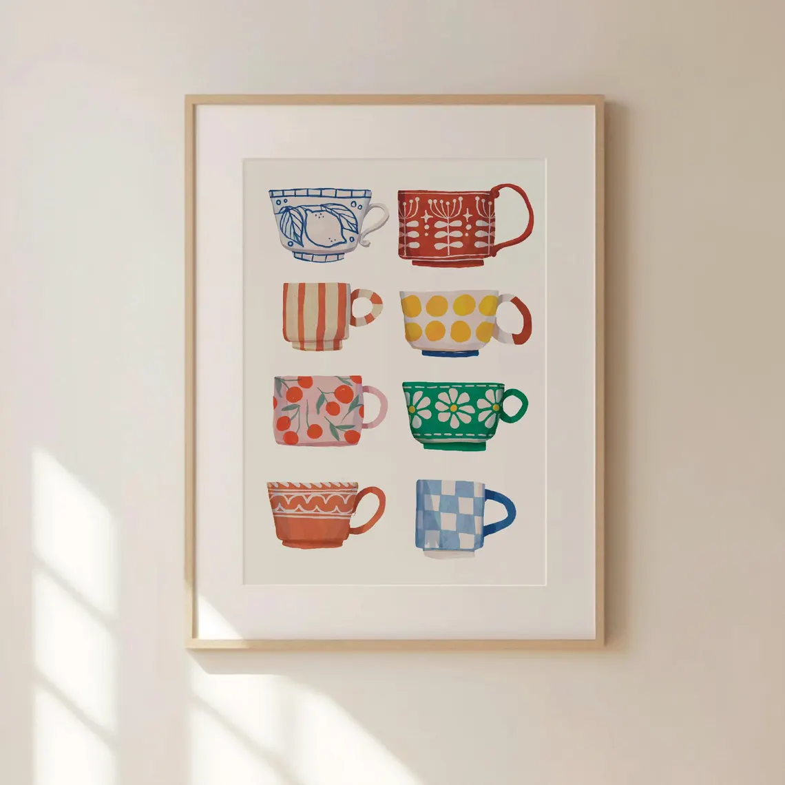 Coffee And Tea Bar - Tea Cup Print, Breakfast poster, Coffee