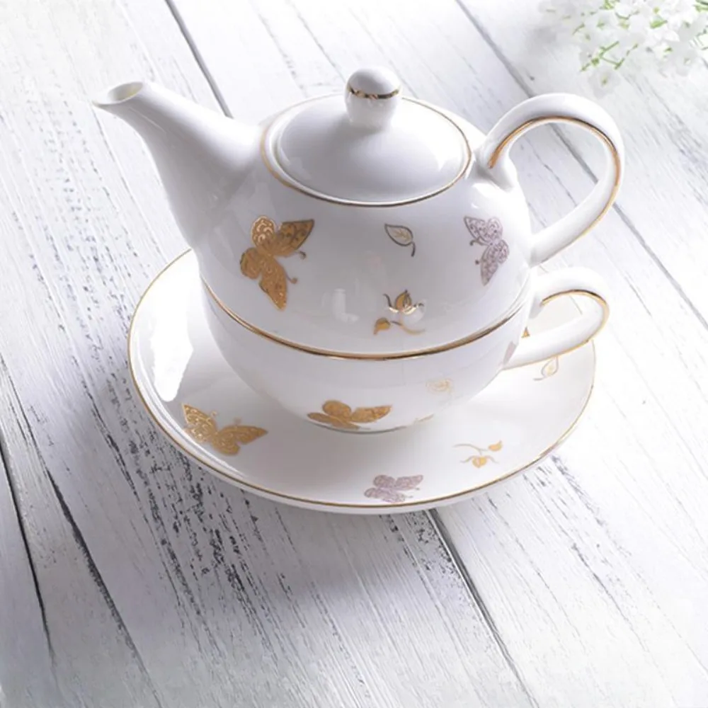 Coffee Tea Sugar Set - Flower Teapots,Coffee Pot,Mother Child Pots,One Pot