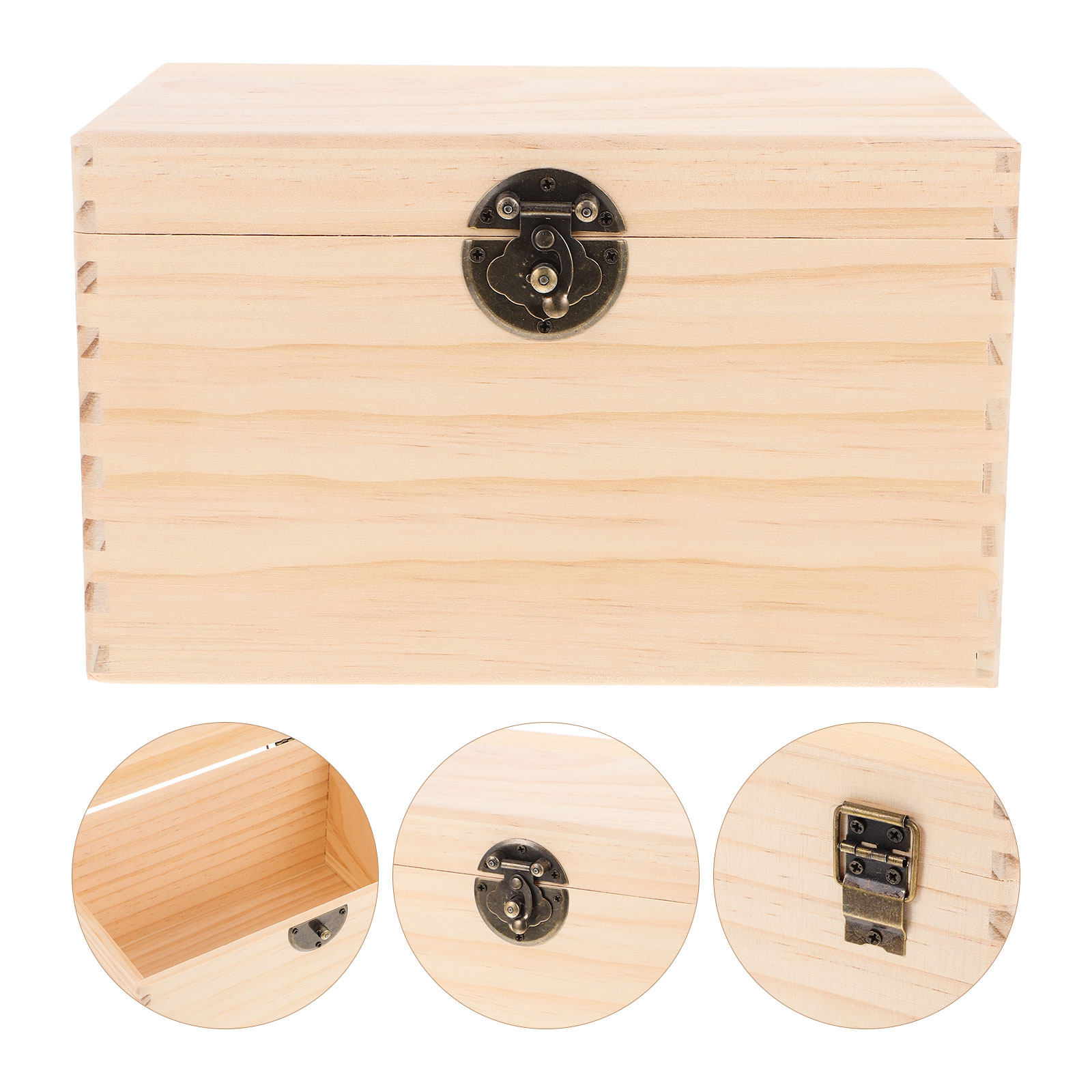 Coffee Bean And Tea Leaf - Sturdy Pine Wood Tea Box Storage