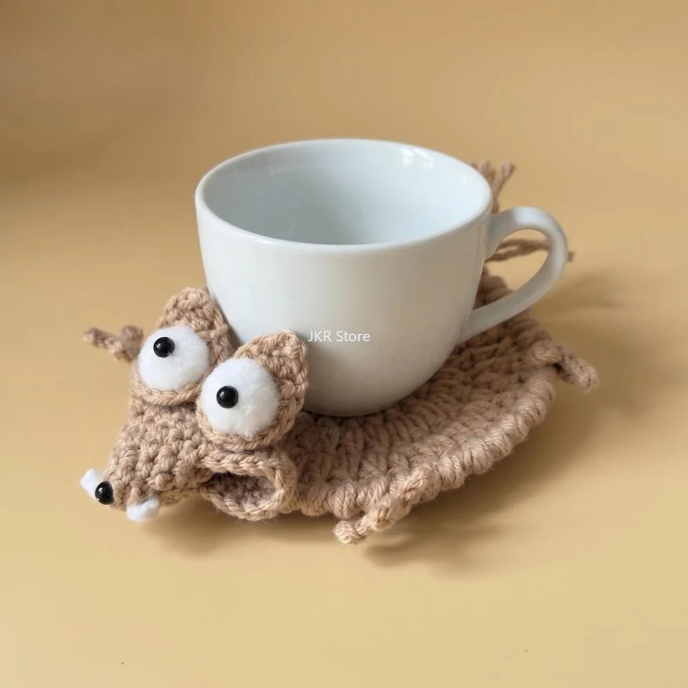 Animal Crochet Cup Coaster Han - Coffee And Tea Bar 评论和价格