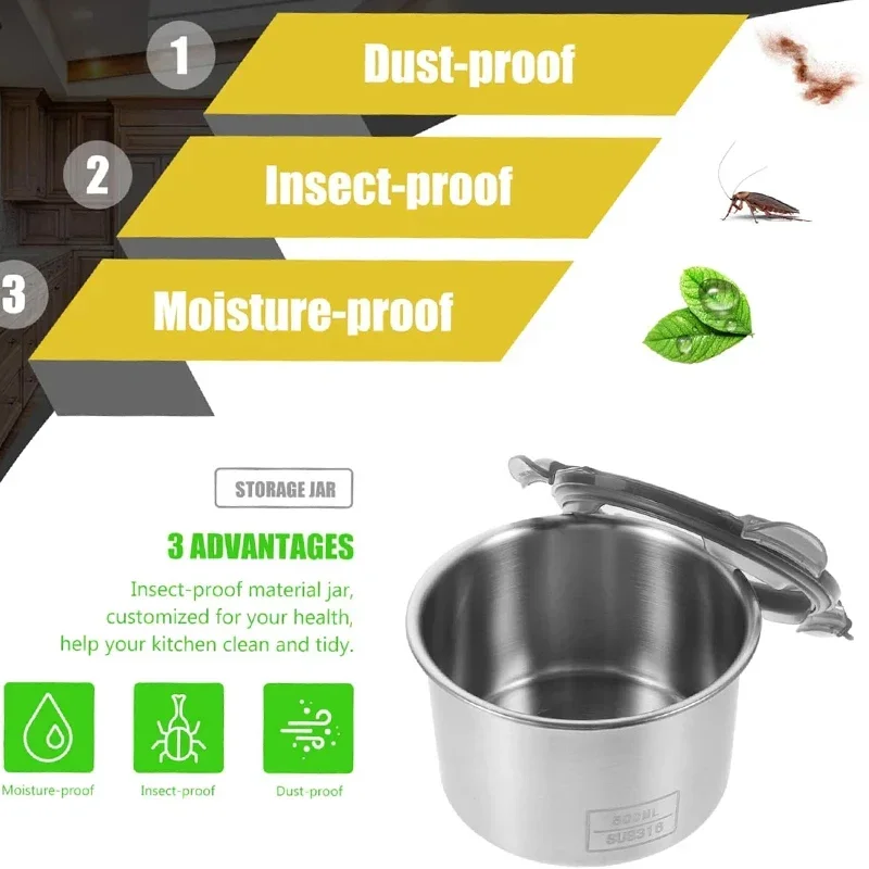 Stainless Steel Food Container - Coffee Bean And Tea Leaf 评论和价格