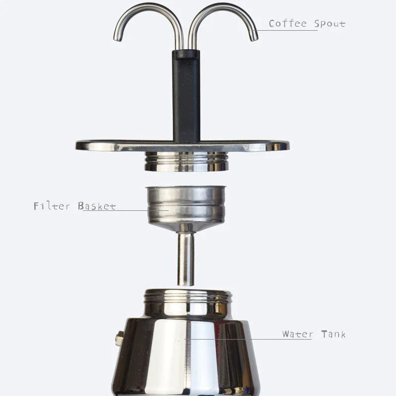 200ML Mini Moka Pot Double Tub - Pour Over Kettle 评论和价格
