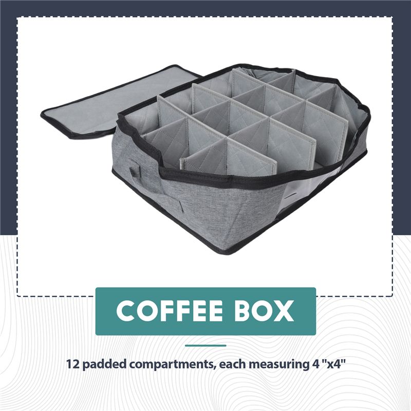 A01F-Mug And Cup Storage Box,  - Coffee Tea Box 评论和价格