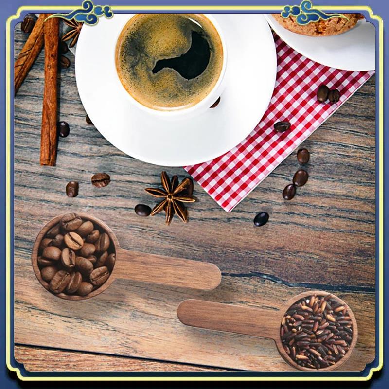 Latest 2PCS Home Wooden Measur - Coffee Tea Sugar Set 评论和价格