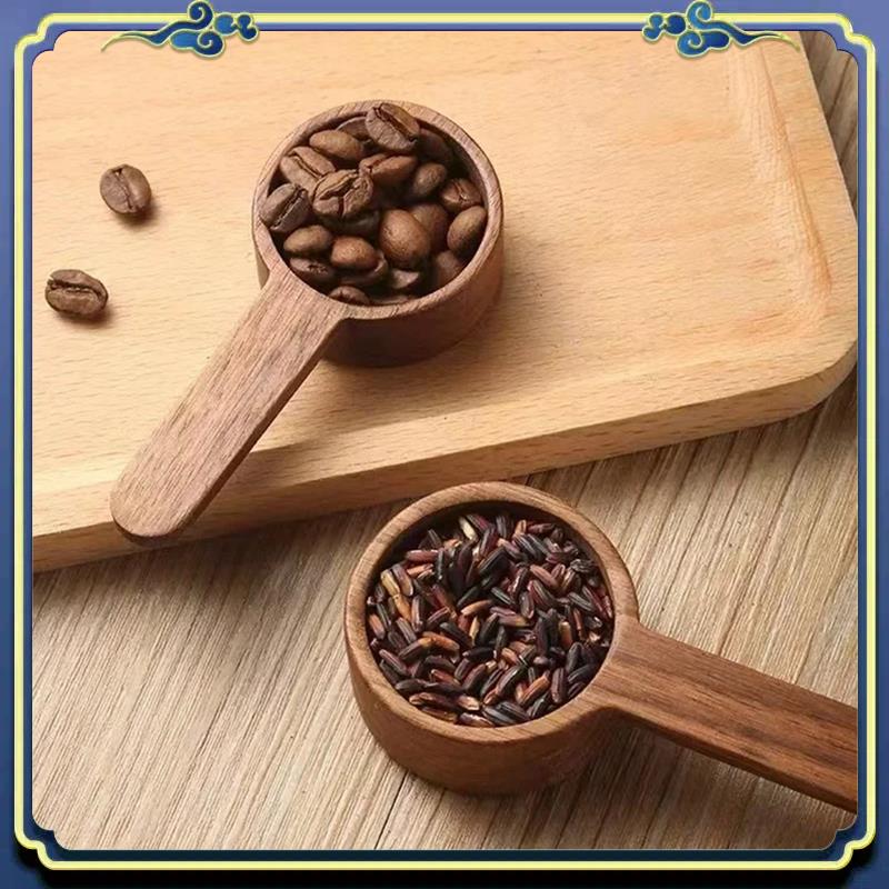 Latest 2PCS Home Wooden Measur - Coffee Tea Sugar Set 评论和价格