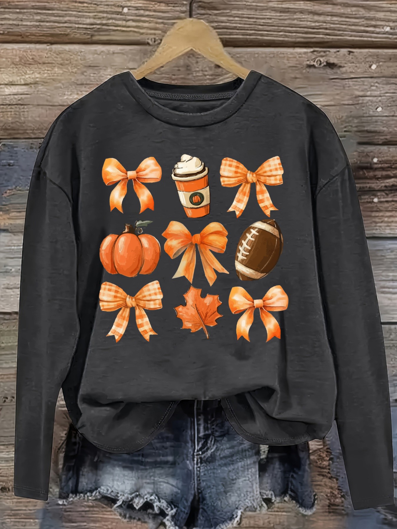 Women's Casual Long Sleeve Cre - Coffee&Tea House Menu 评论和价格