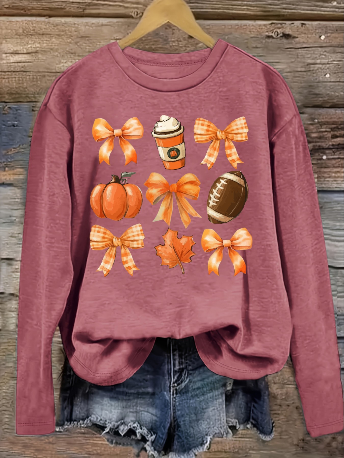 Women's Casual Long Sleeve Cre - Coffee&Tea House Menu 评论和价格