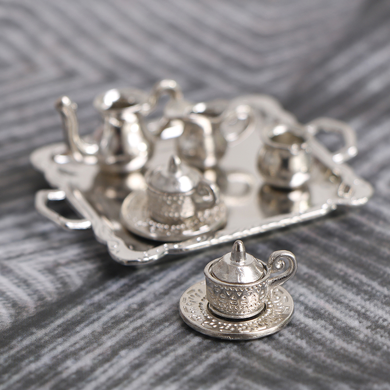 10pcs/Set 1/12 Dollhouse Minia - Coffee Tea Sugar Set 评论和价格