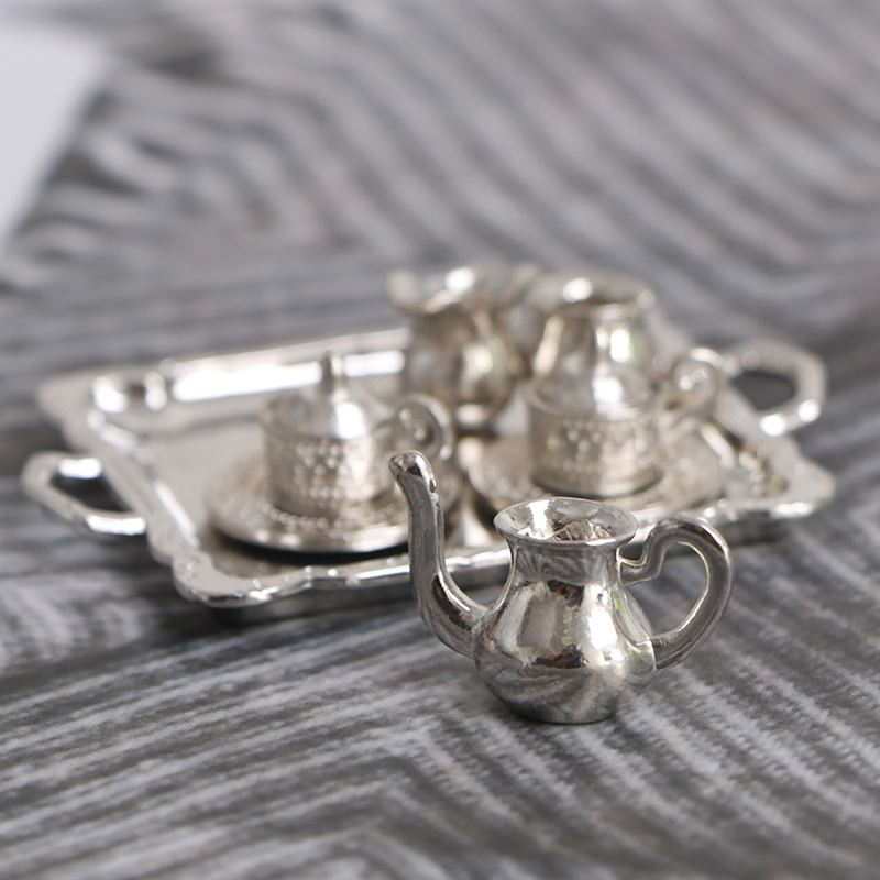 10pcs/Set 1/12 Dollhouse Minia - Coffee Tea Sugar Set 评论和价格