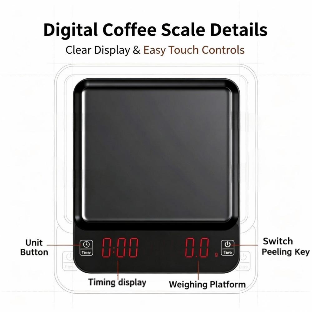 3kg/0.1g High Precision Digita - Coffee&Tea House Menu 评论和价格