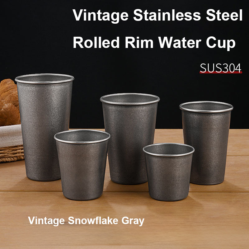 Retro Silver Stainless Steel D - Coffee Tea Tumbler 评论和价格