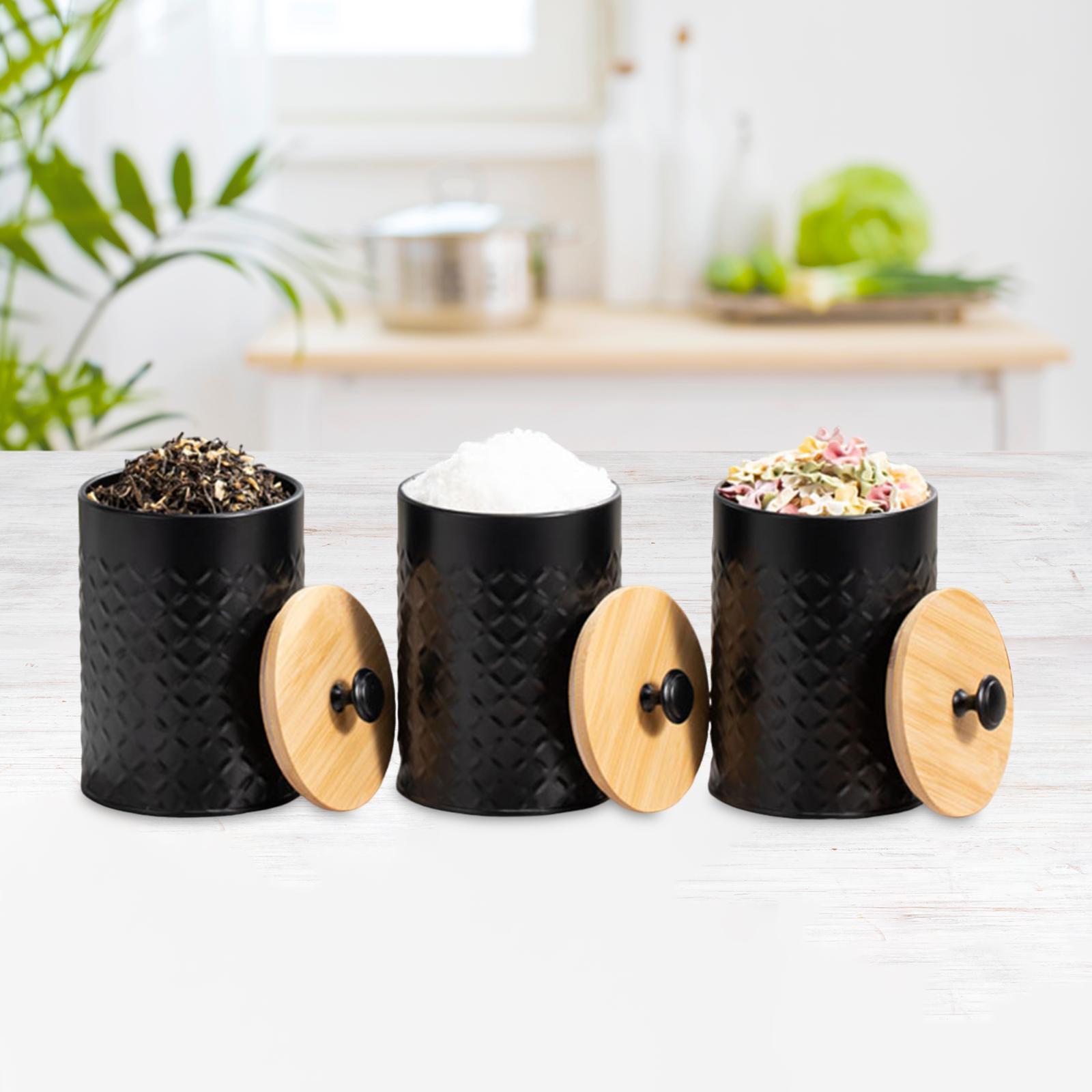 3x Tea Coffee Sugar Container  - Coffee Tea And Sugar Canister Set 评论和价格