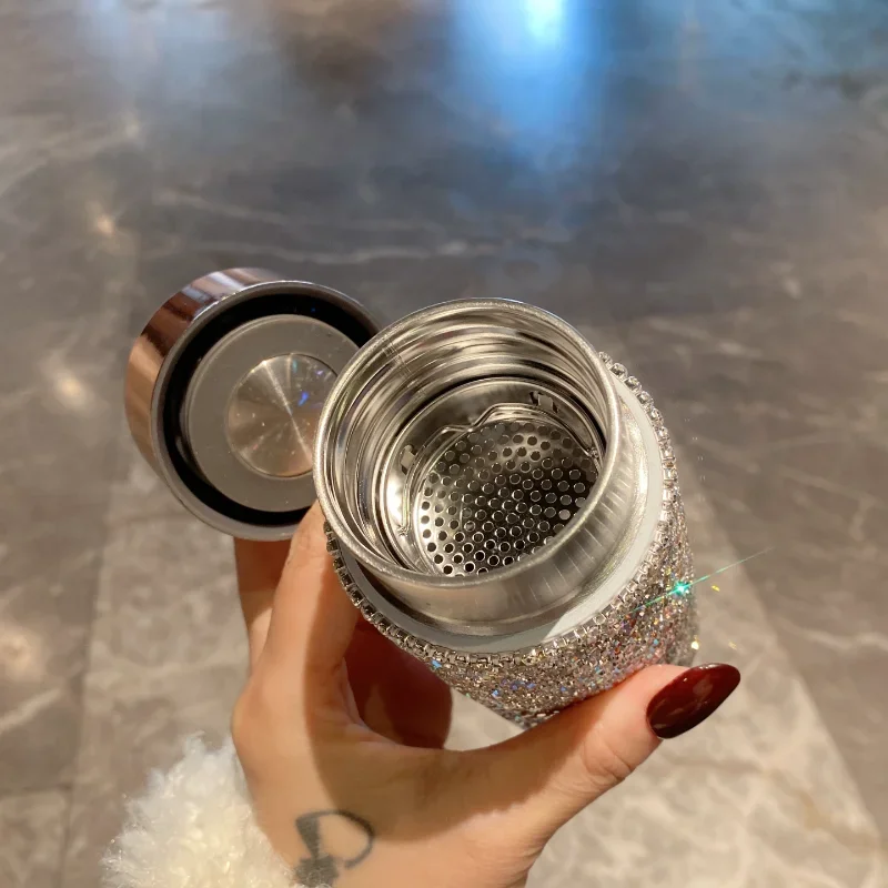 Bling Portable Thermos Cup wit - Coffee Tea Tumbler 评论和价格
