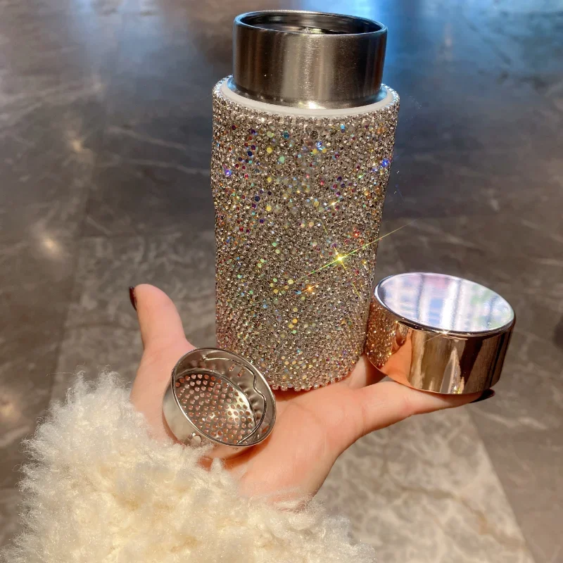 Bling Portable Thermos Cup wit - Coffee Tea Tumbler 评论和价格