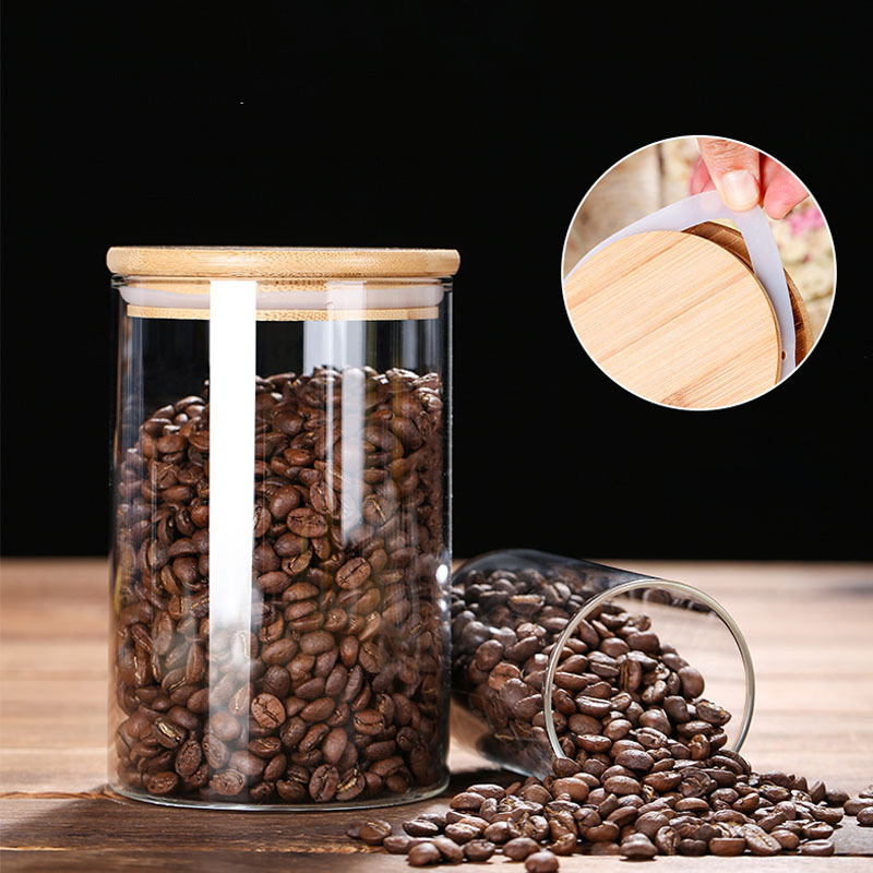 Glass Food Storage Jars with A - Coffee Bean And Tea Leaf 评论和价格