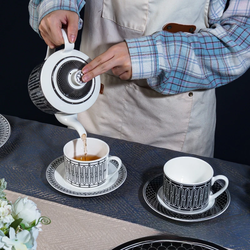 Simple European-Style Tea Set  - Coffee Tea Sugar Set 评论和价格