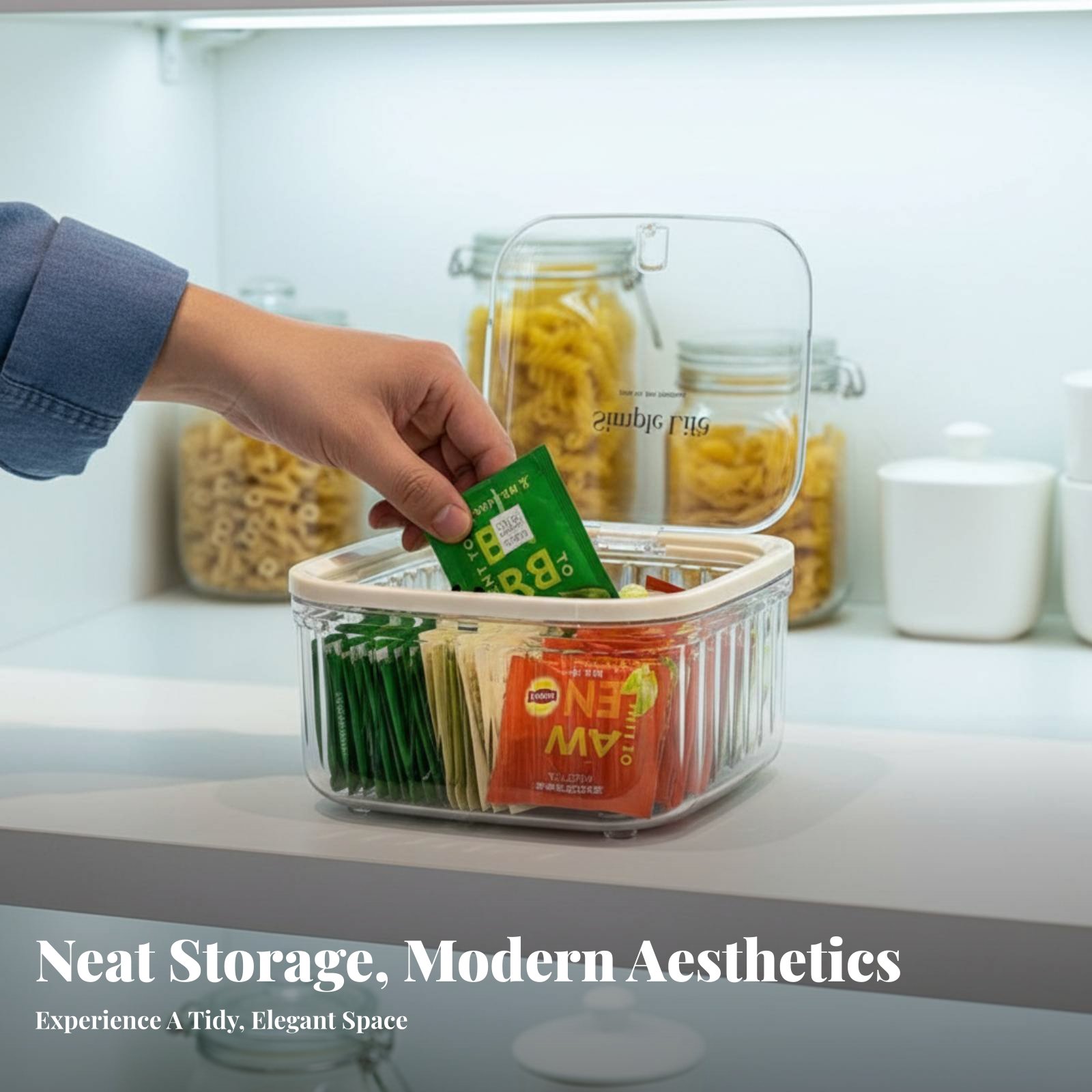 Plastic Tea Bag Storage Box La - Coffee Tea Box 评论和价格