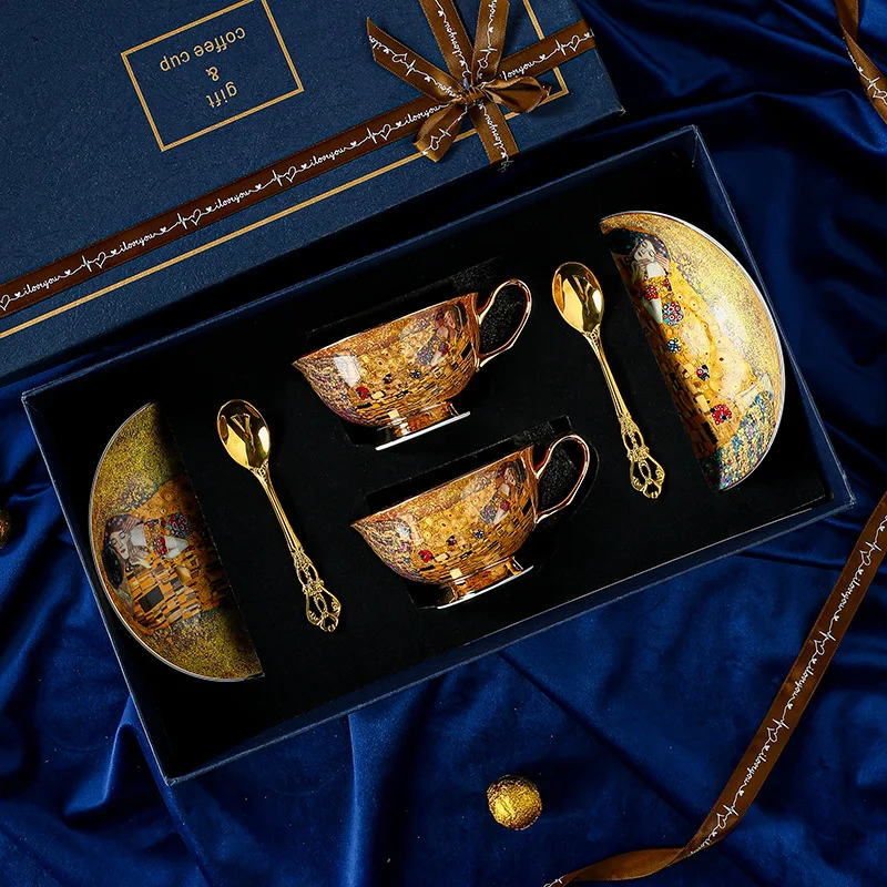 Royal Baroque Style Bone China - Coffee Tea Sugar Set 评论和价格