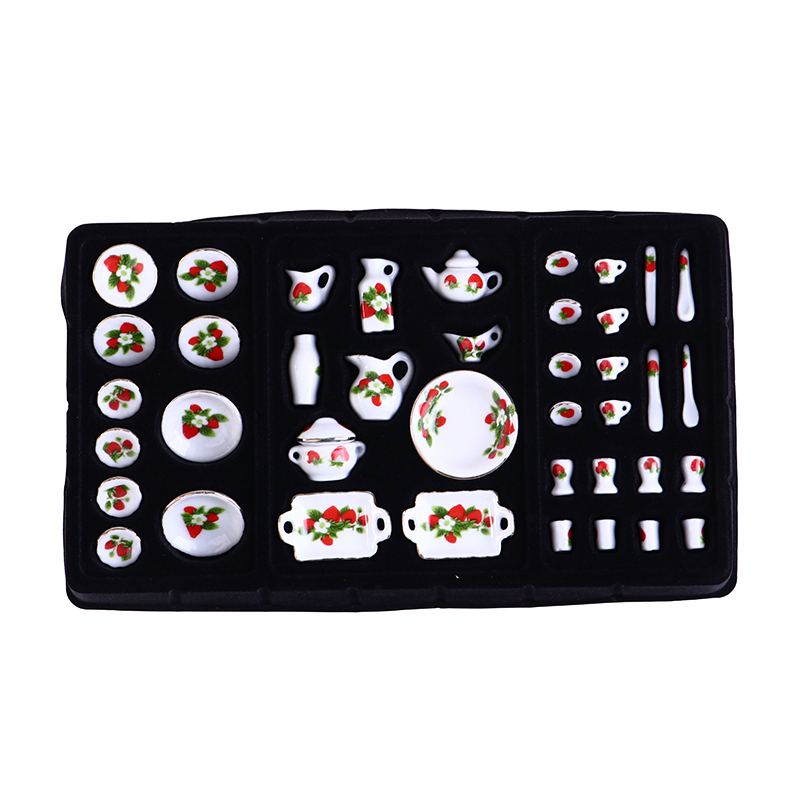 1 Set 1:12 Miniature Doll Hous - Coffee Tea Sugar Set 评论和价格