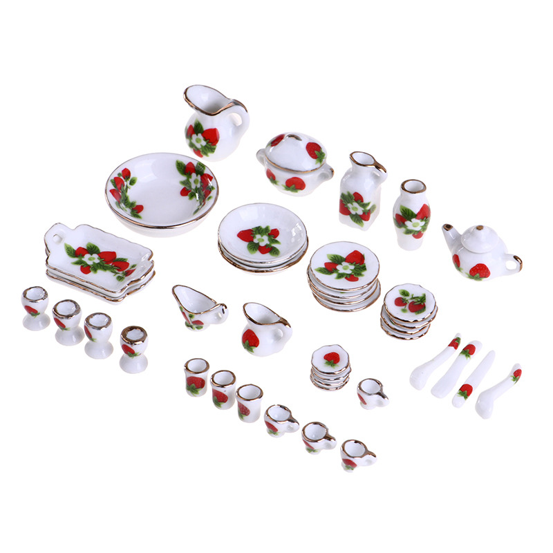 1 Set 1:12 Miniature Doll Hous - Coffee Tea Sugar Set 评论和价格