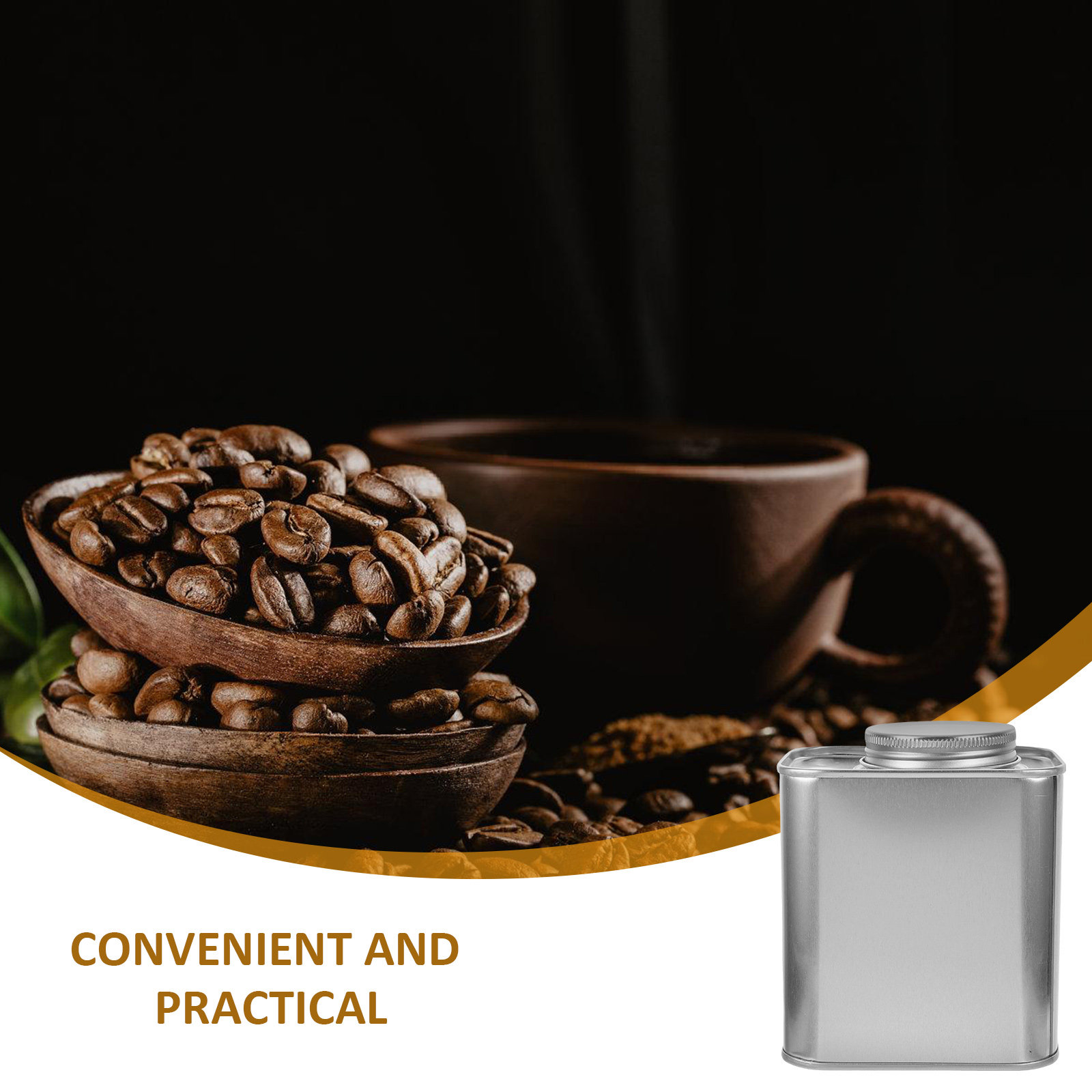 4Pcs Coffee Bean Storage Canis - Coffee Bean And Tea Leaf 评论和价格