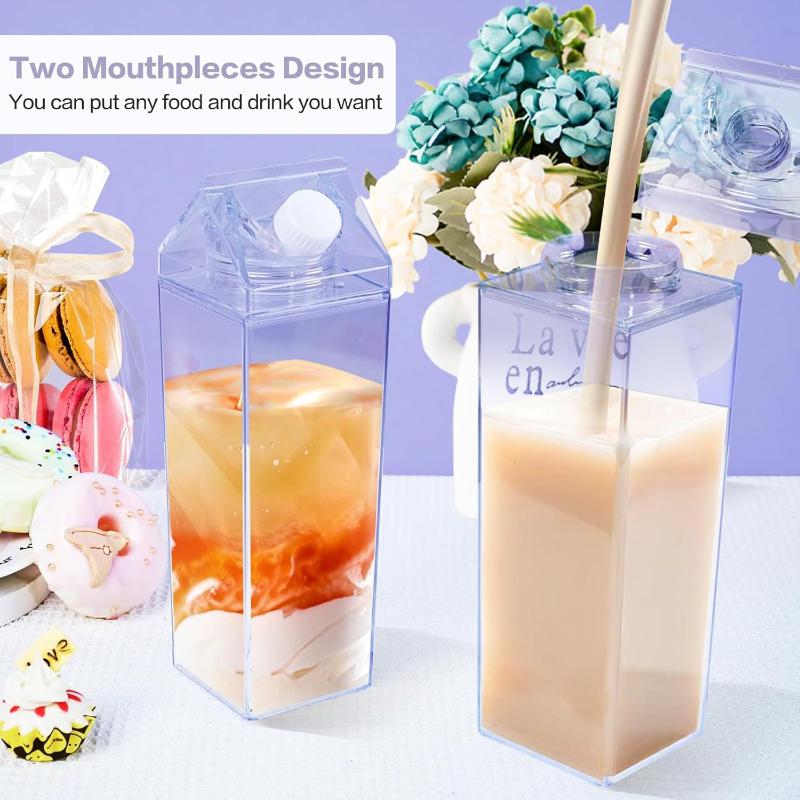 750ML Transparent Milk Bottle  - Coffee Tea Box 评论和价格