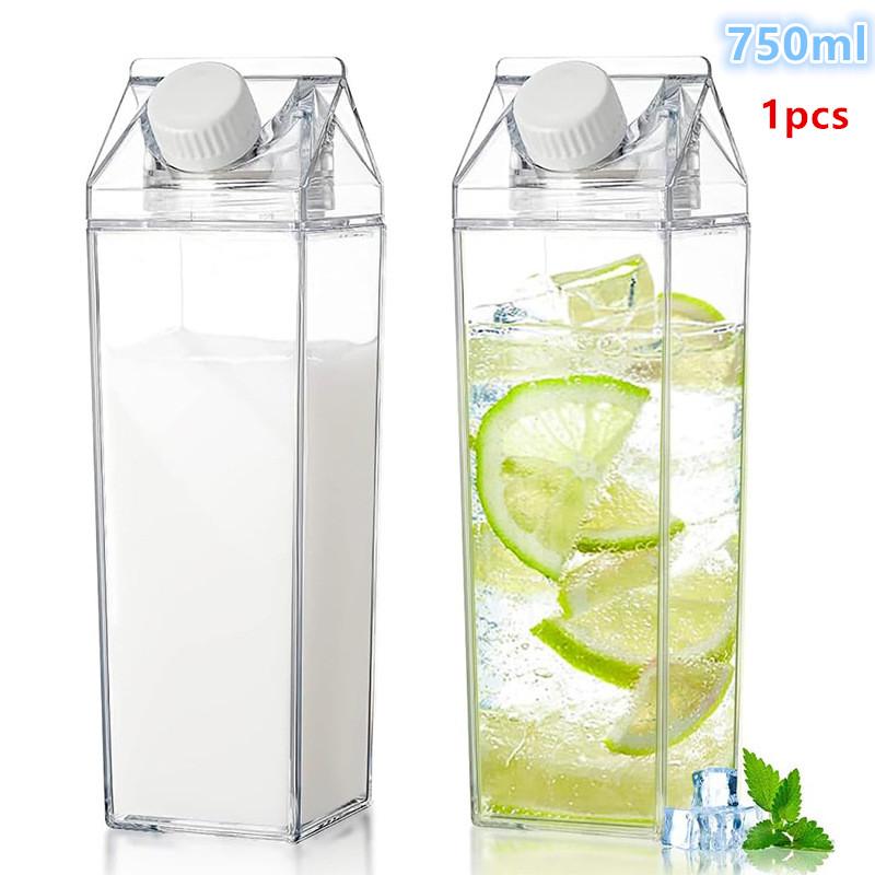 750ML Transparent Milk Bottle  - Coffee Tea Box 评论和价格