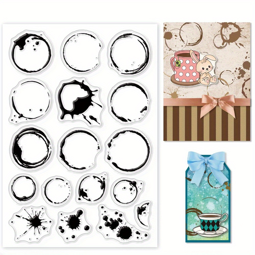 Tea Stains Clear Stamp Coffee  - Coffee Tea Journal 评论和价格