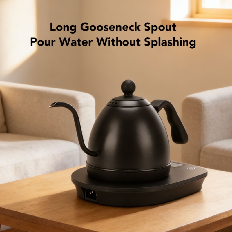 1000W Electric Gooseneck Kettl - Pour Over Kettle 评论和价格