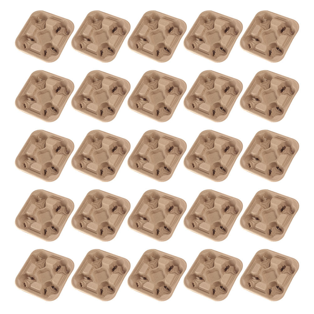 25Pcs Four-Cup Paper Pulp Hold - Coffee Tea Box 评论和价格