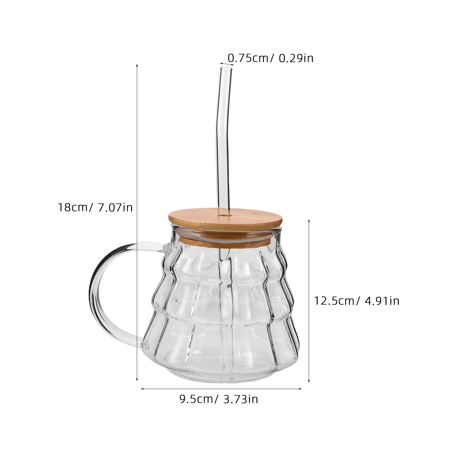 Transparent Glass Milk Cup wit - Coffee Tea Tumbler 评论和价格