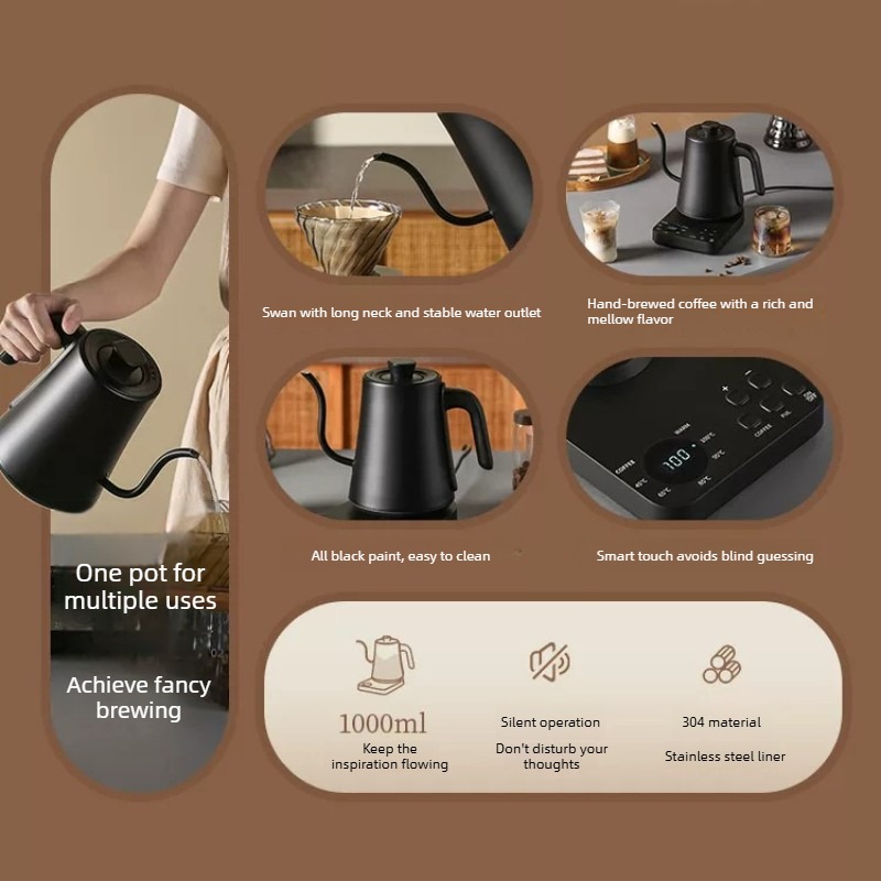 Electric Gooseneck Coffee Kett - Pour Over Kettle 评论和价格