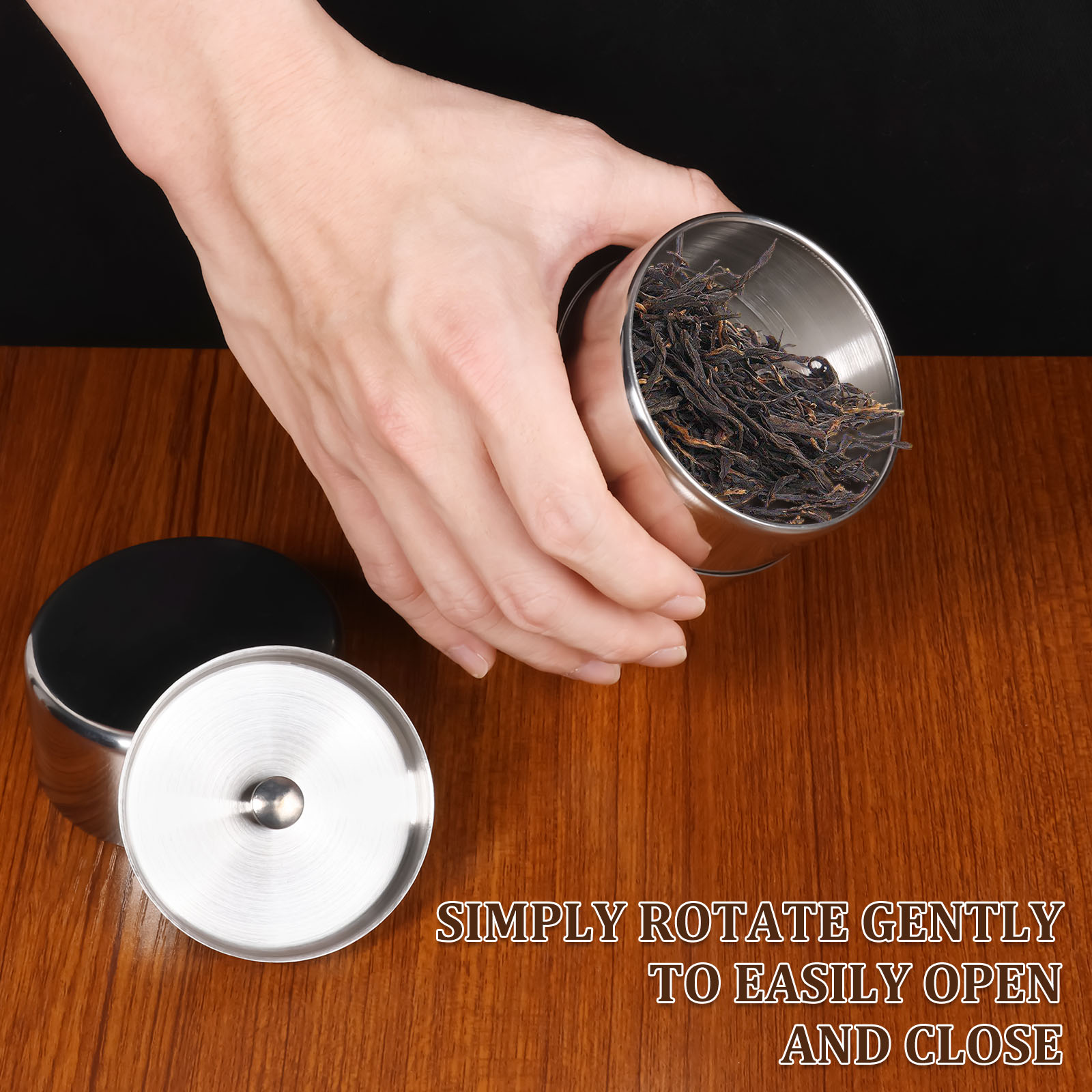 Stainless Steel Tea Leaf Tins  - Coffee Bean And Tea Leaf 评论和价格