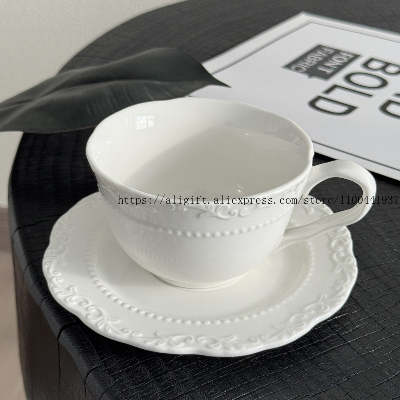 French Light Luxury Embossed F - Coffee Tea Sugar Set 评论和价格