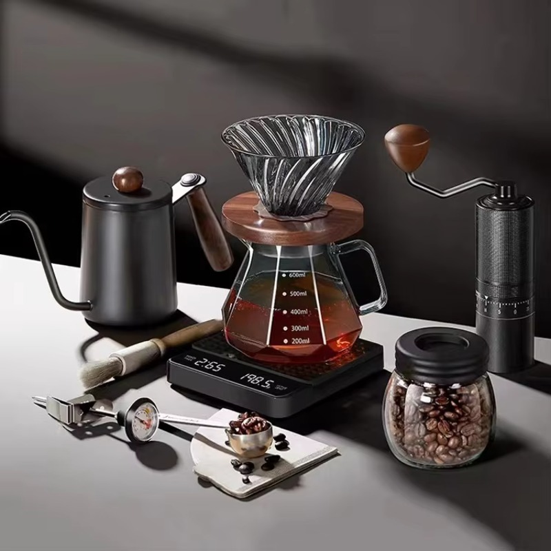 10pcs Travel Coffee Set Manual - Pour Over Kettle 评论和价格