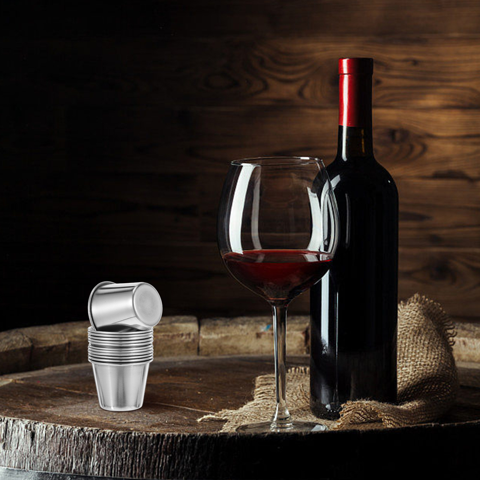 12Pcs Stainless Steel Liquor C - Coffee And Tea Bar 评论和价格