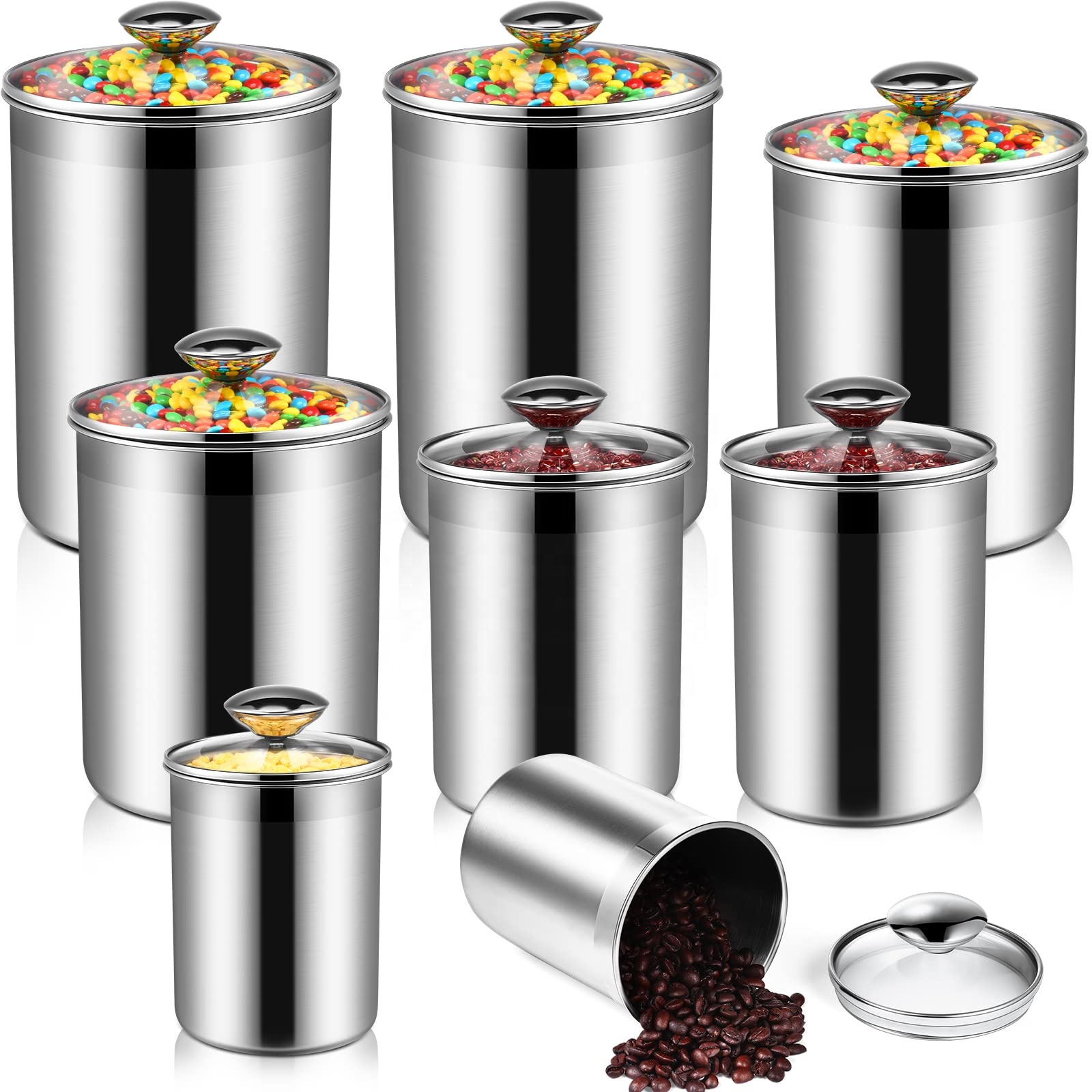 Food Storage Containers Tea Co - Coffee Tea And Sugar Canister Set 评论和价格