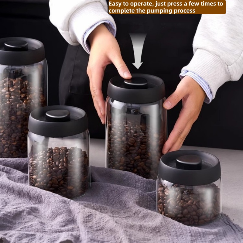 Multi Capacity Black Lid Coffe - Coffee Tea Jars 评论和价格