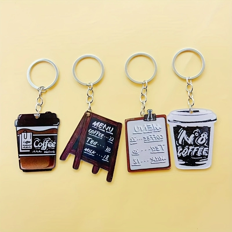 8pcs acrylic coffee cup keycha - Coffee&Tea House Menu 评论和价格